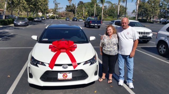 Inside Car Guys customer with their new car