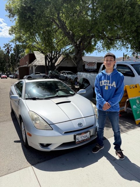 Inside Car Guys customer with their new car